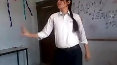 Indian girl dance in college