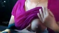 Indian Hot desi girl boobs show and press selfie for lover - Wowmoyback